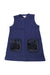 A Navy Sleeveless Dresses from Crewcuts in size 4T for girl. (Front View)