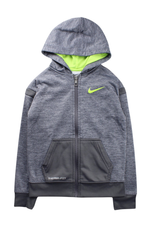A Grey Hooded Sweatshirts from Nike in size 5T for neutral. (Front View)