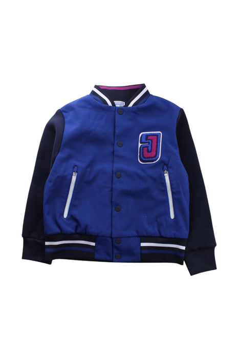 A Blue Lightweight Jackets from Jacadi in size 8Y for boy. (Front View)