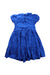 A Blue Short Sleeve Dresses from Monsoon in size 6T for girl. (Back View)