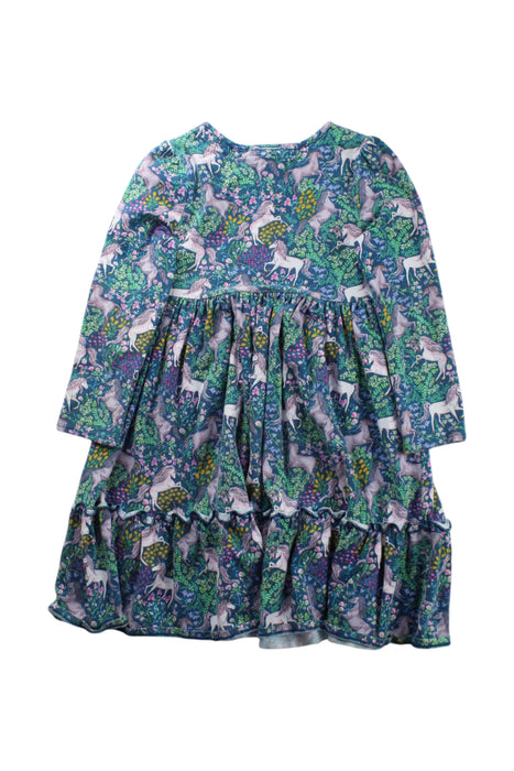 A Multicolour Long Sleeve Dresses from Monsoon in size 5T for girl. (Back View)