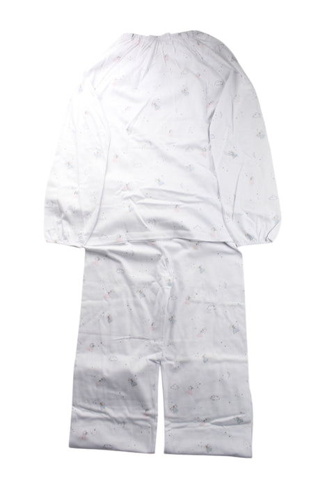A White Pyjama Sets from The Little White Company in size 9Y for neutral. (Back View)