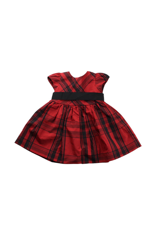 A Red Short Sleeve Dresses from Ralph Lauren in size 3-6M for girl. (Front View)