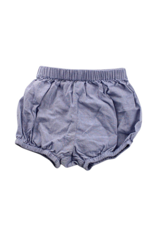 A Blue Bloomers from The Little White Company in size 0-3M for neutral. (Front View)