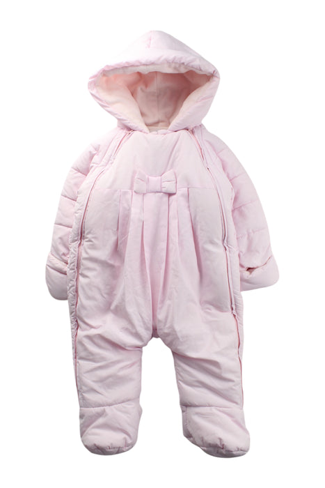 A Pink Snowsuits from Jacadi in size 3-6M for neutral. (Front View)