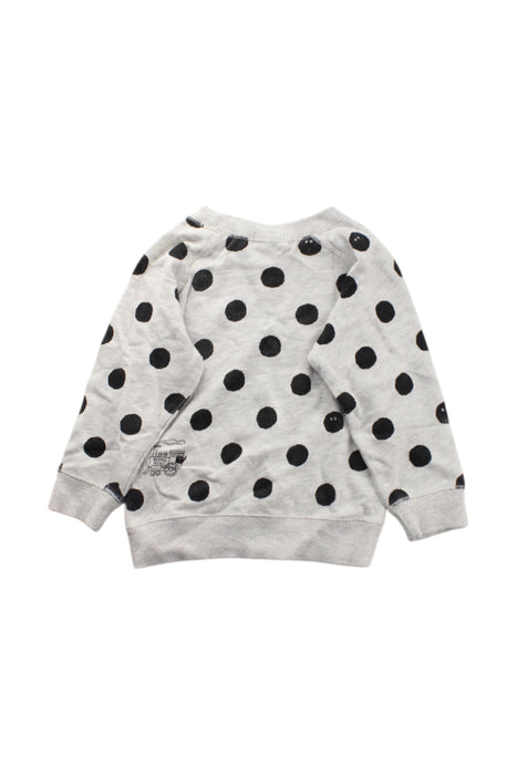 A Grey Crewneck Sweatshirts from BEAMS in size 18-24M for neutral. (Back View)