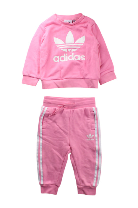 A Pink Pants Sets from Adidas in size 12-18M for neutral. (Front View)