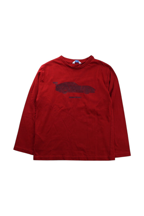 A Red Long Sleeve T Shirts from Mayoral in size 6T for boy. (Front View)