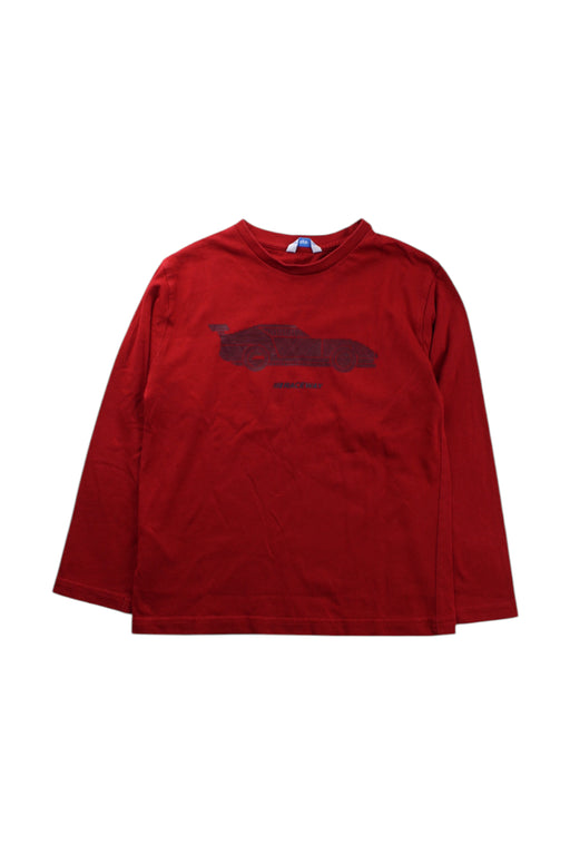 A Red Long Sleeve T Shirts from Mayoral in size 6T for boy. (Front View)