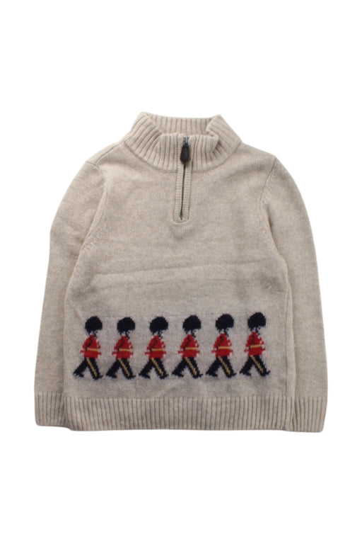A Beige Knit Sweaters from Thomas Brown in size 4T for boy. (Front View)