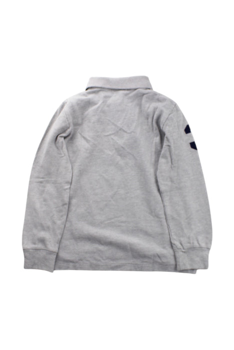 A Grey Long Sleeve Polos from Polo Ralph Lauren in size 4T for boy. (Back View)