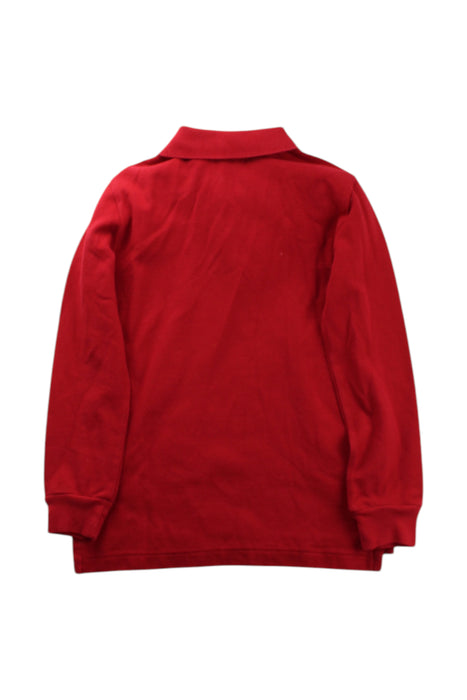 A Red Long Sleeve Polos from Polo Ralph Lauren in size 5T for boy. (Back View)