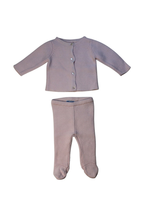 A Taupe Pants Sets from Jacadi in size 0-3M for girl. (Front View)