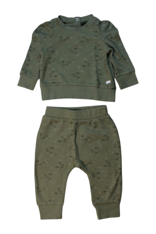 A Green Pants Sets from 7 For All Mankind in size 6-12M for girl. (Front View)