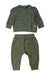 A Green Pants Sets from 7 For All Mankind in size 6-12M for girl. (Front View)