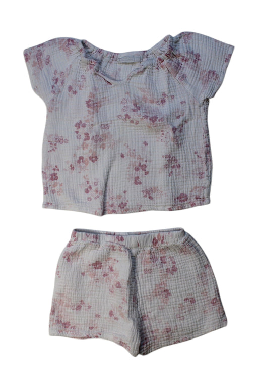 A Multicolour Shorts Sets from The Little White Company in size 2T for girl. (Front View)