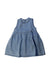 A Blue Sleeveless Dresses from Grown in size 12-18M for girl. (Front View)