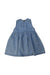 A Blue Sleeveless Dresses from Grown in size 12-18M for girl. (Back View)