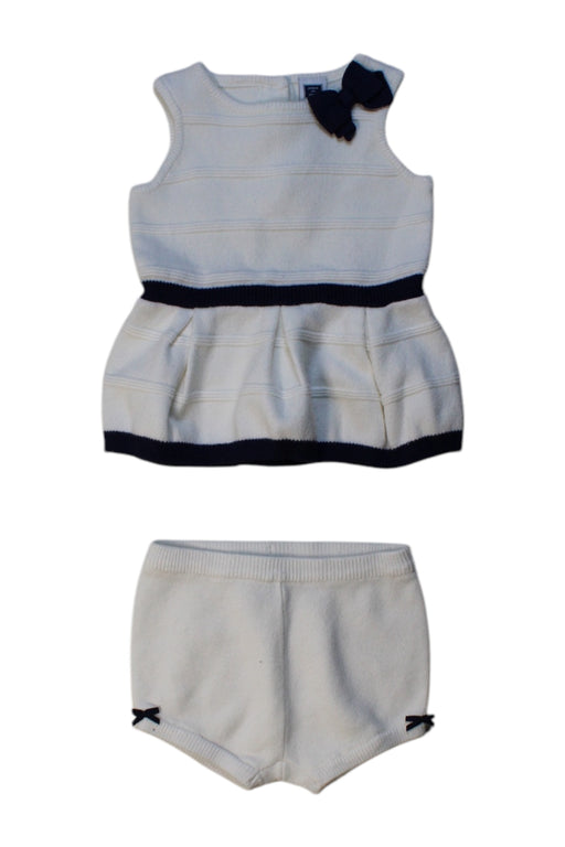 A White Skirt Sets from Janie & Jack in size 0-3M for girl. (Front View)