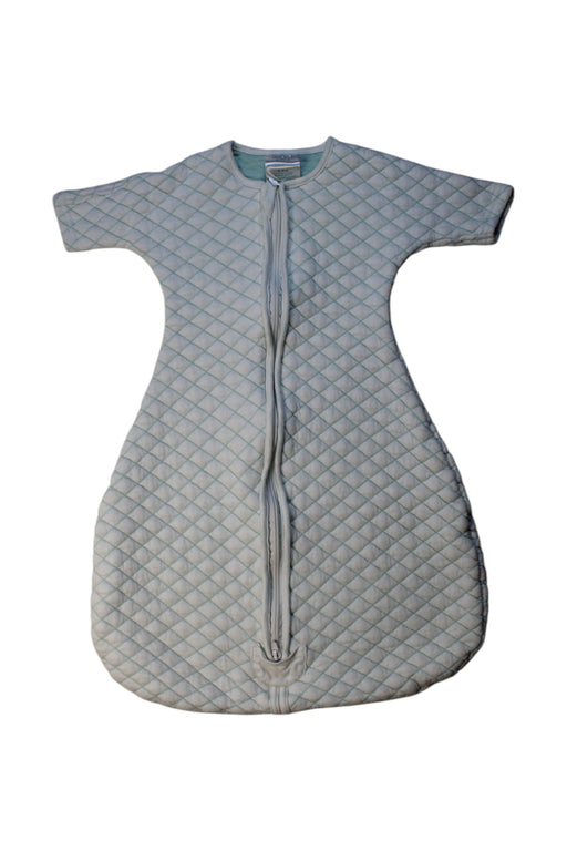 A Grey Sleepsacs from Aden & Anais in size 6-12M for neutral. (Front View)