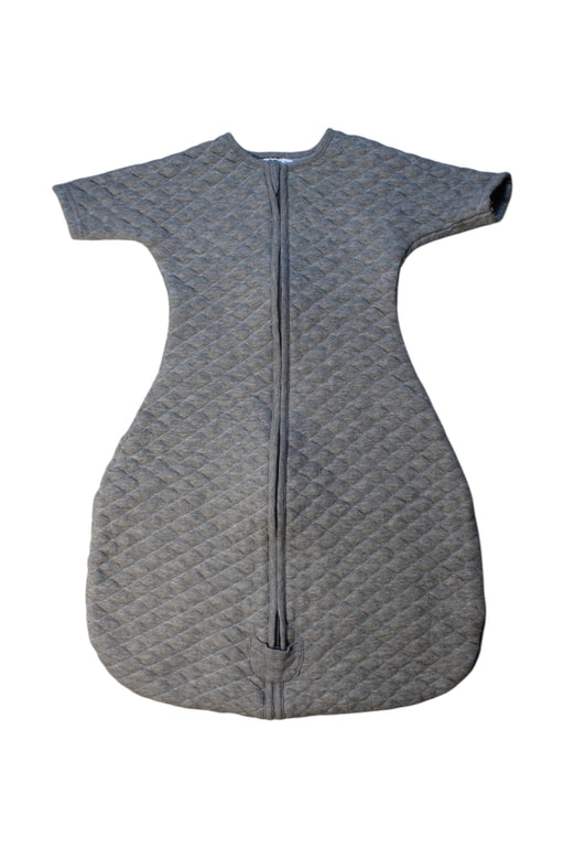A Grey Sleepsacs from Aden & Anais in size 6-12M for neutral. (Front View)