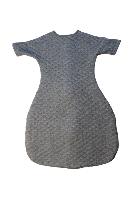 A Grey Sleepsacs from Aden & Anais in size 6-12M for neutral. (Back View)