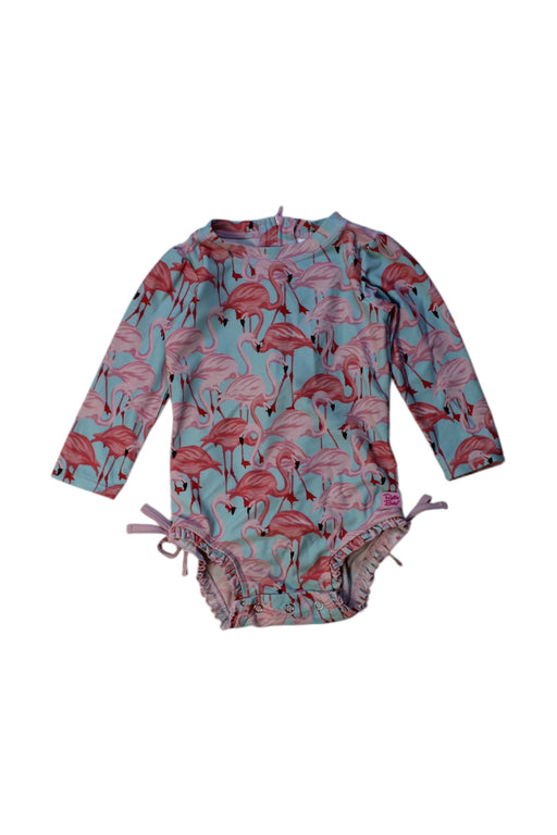A Multicolour Rash Guards from RuffleButts in size 12-18M for girl. (Front View)