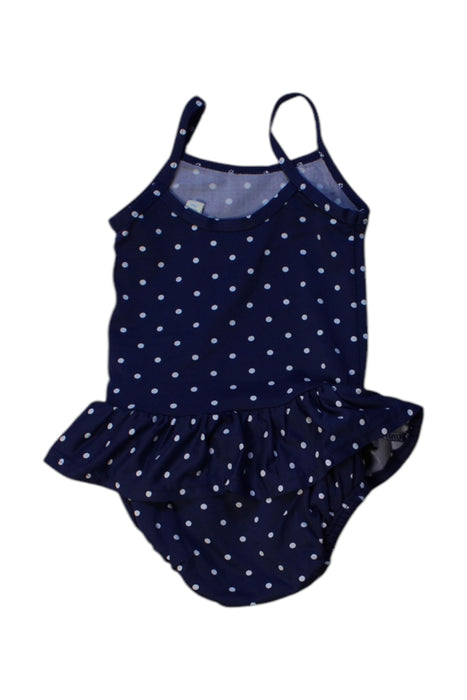 A Navy Swimsuits from Jojo Maman Bébé in size 3-6M for girl. (Back View)