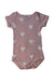 A Pink Short Sleeve Bodysuits from Petit Bateau in size 3-6M for girl. (Front View)