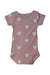 A Pink Short Sleeve Bodysuits from Petit Bateau in size 3-6M for girl. (Back View)