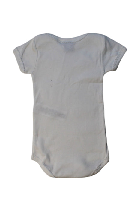 A Ivory Short Sleeve Bodysuits from Petit Bateau in size 3-6M for girl. (Back View)