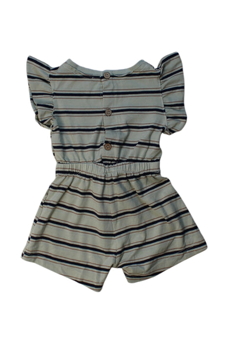 A Blue Short Sleeve Rompers from 1 + in the family in size 3-6M for girl. (Back View)
