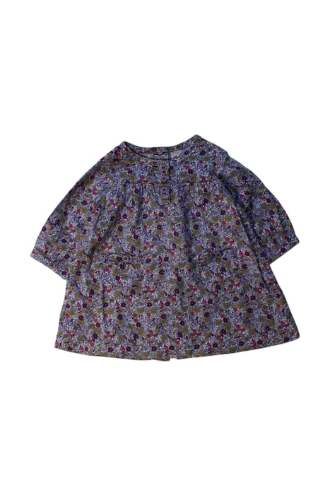A Multicolour Short Sleeve Dresses from Petit Bateau in size 0-3M for girl. (Front View)
