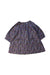 A Multicolour Short Sleeve Dresses from Petit Bateau in size 0-3M for girl. (Front View)