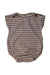 A Beige Sleeveless Bodysuits from 1 + in the family in size 0-3M for girl. (Front View)
