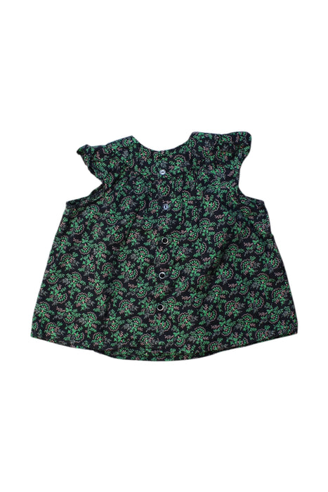 A Green Sleeveless Dresses from Bonpoint in size 12-18M for girl. (Back View)