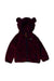 A Burgundy Hooded Sweatshirts from L.L.Bean in size 12-18M for girl. (Front View)