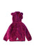 A Burgundy Hooded Sweatshirts from L.L.Bean in size 12-18M for girl. (Back View)