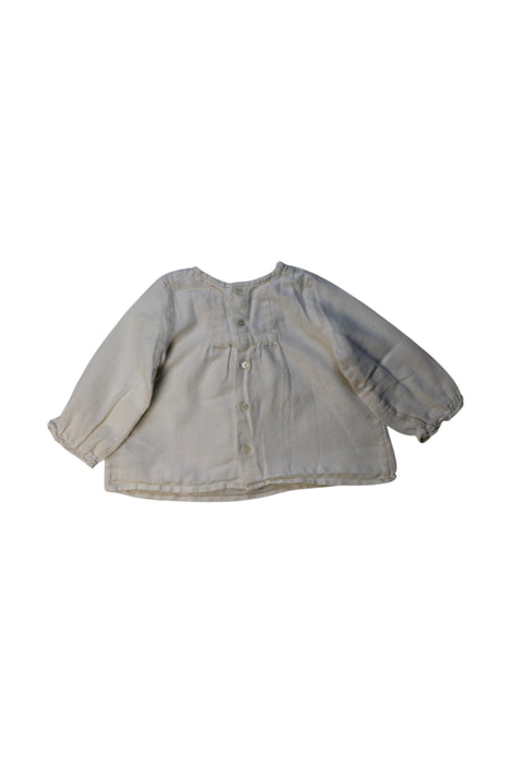 A White Long Sleeve Tops from Bonpoint in size 6-12M for girl. (Back View)