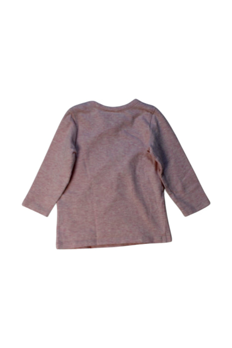 A Beige Long Sleeve T Shirts from Seed in size 6-12M for girl. (Back View)