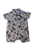 A Multicolour Short Sleeve Rompers from Seed in size 12-18M for boy. (Front View)