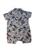 A Multicolour Short Sleeve Rompers from Seed in size 12-18M for boy. (Back View)
