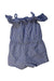 A Blue Sleeveless Rompers from Janie & Jack in size 12-18M for girl. (Back View)
