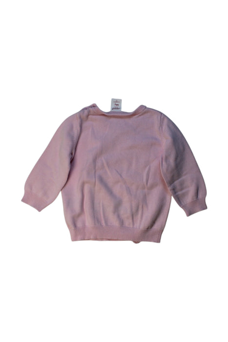A Pink Long Sleeve Tops from Seed in size 6-12M for girl. (Back View)