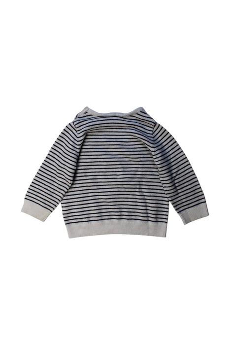 A Navy Sweatshirts from Seed in size 12-18M for neutral. (Back View)