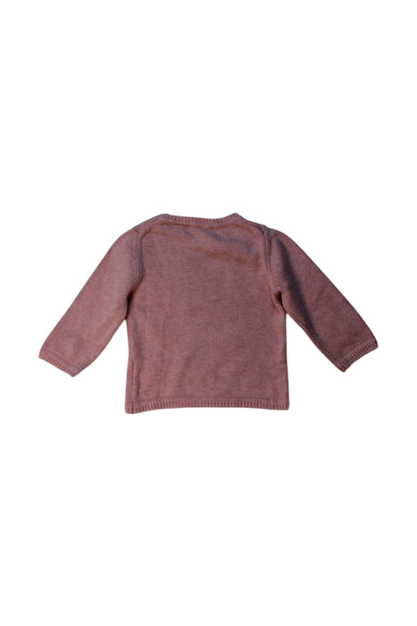 A Pink Long Sleeve Tops from mini kardi in size 12-18M for girl. (Back View)