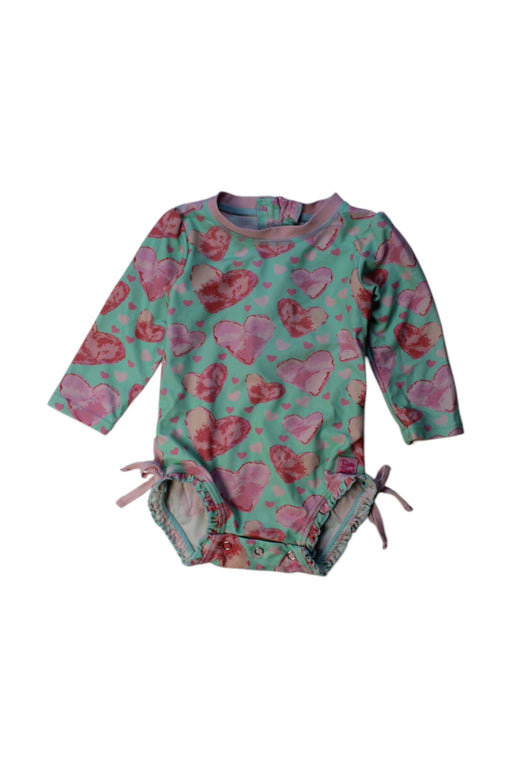 A Multicolour Long Sleeve Bodysuits from RuffleButts in size 12-18M for girl. (Front View)