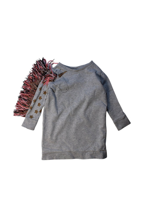 A Grey Long Sleeve Tops from Seed in size 2T for girl. (Front View)