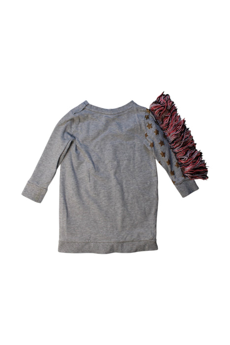 A Grey Long Sleeve Tops from Seed in size 2T for girl. (Back View)
