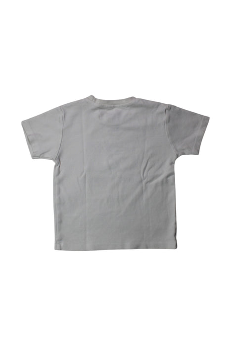 A White Short Sleeve T Shirts from The Wee Bean in size 2T for neutral. (Back View)